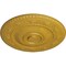 Ekena Millwork Neuveau Ceiling Medallion (Fits Canopies up to 6 3/8"), Hnd-Painted Iridescent Gold, 24 1/4"OD x 2"P CM24NAIGS - alternate 2